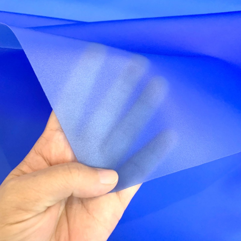 Blue matte TPU film