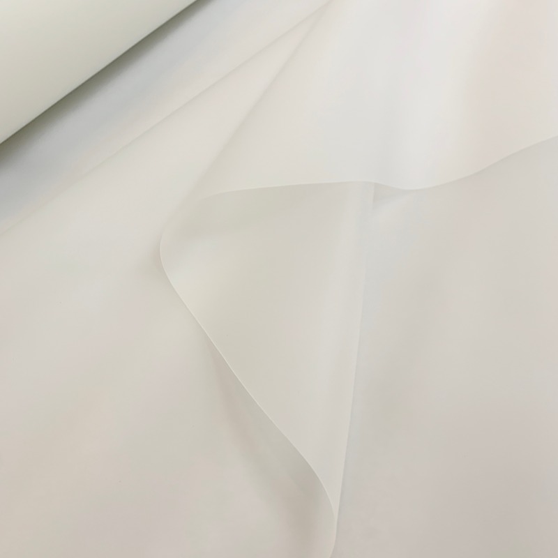 Clear matte TPU film with high strength offering durable flexible and flame retardant material ideal for automotive seat airbag production