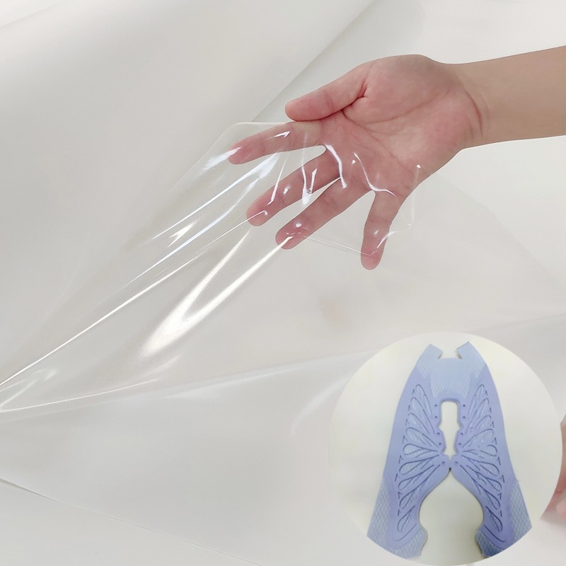 Eco-friendly TPU hot melt adhesive film for shoe reinforcement