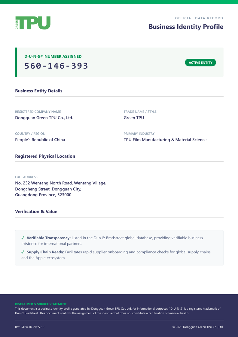 D-U-N-S Registered Business 560146393